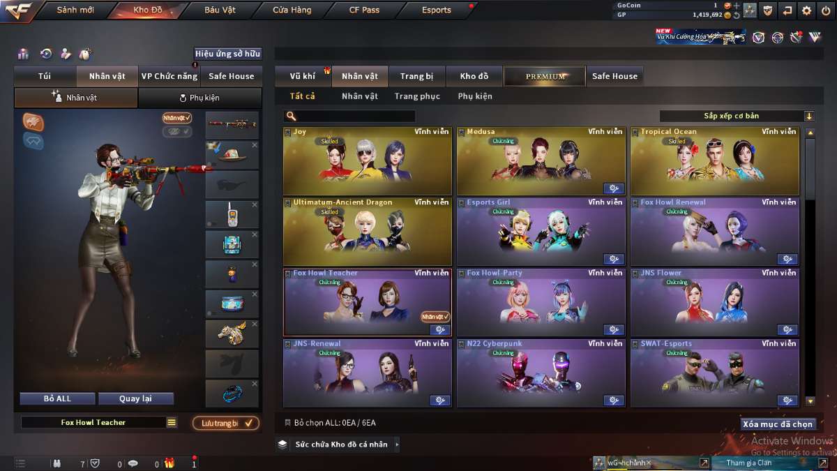 shop acc cf uy tin gia re